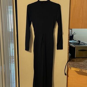 SHEIN Classic Black Long Sleeve Dress